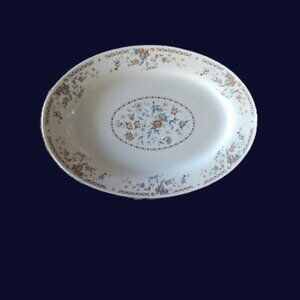 Rare vintage floral design Buckingham Regency oval platter fine china
